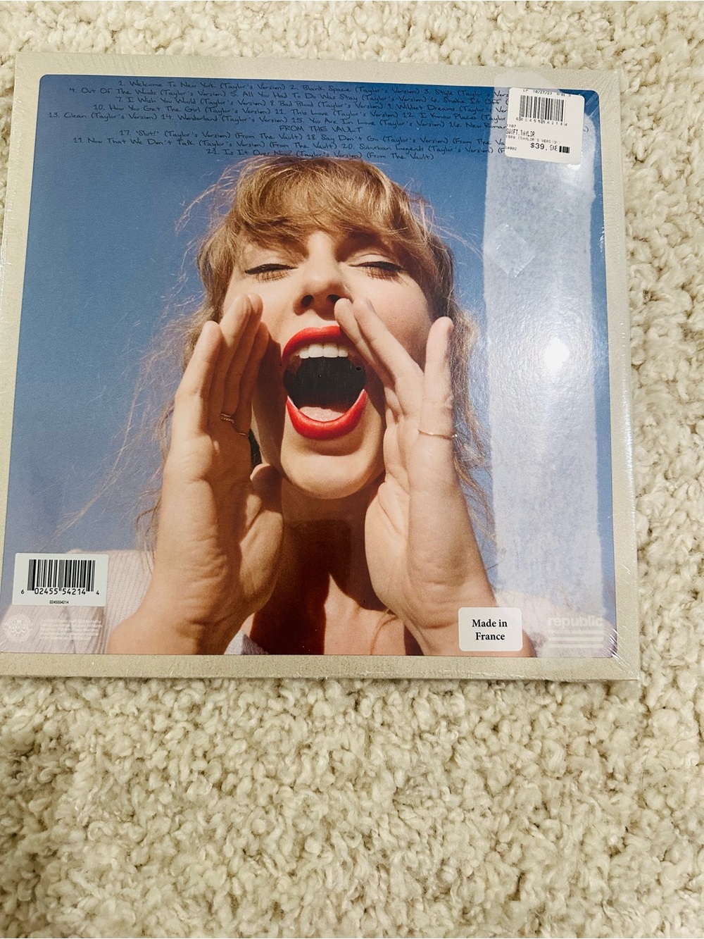 Taylor Swift 1989 Taylor’s Version Crystal Skies Blue Edition Vinyl NWT - Picture 3 of 4